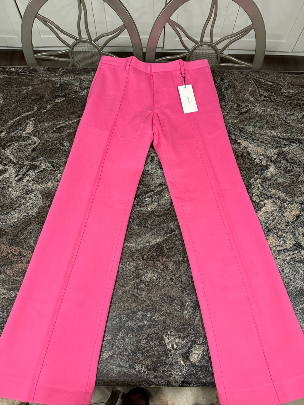 Mayer Men's Pink Tailored Boot Cut Pants